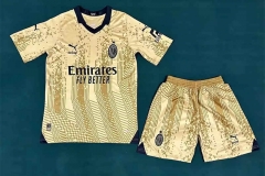 2023-2024 AC Milan Yellow Soccer Uniform-709