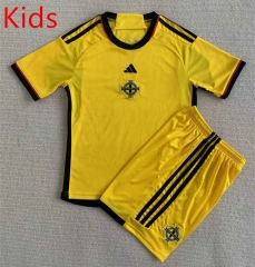 2023-2024 Northern Ireland Away Yellow Kids/Youth Soccer Uniform-AY