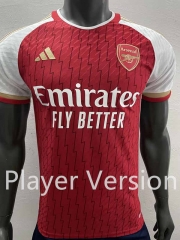 Player Version 2023-2024 Arsenal Home Red Thailand Soccer Jersey AAA-518