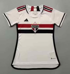 2023-2024 Sao Paulo Futebol Home White Thailand Women Soccer Jersey AAA-908