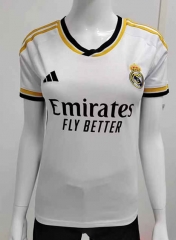 2023-2024 Real Madrid Home White Thailand Women Soccer Jersey AAA-708