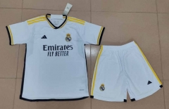 2023-2024 Correct Version Real Madrid Home White Soccer Uniform-718