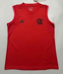 (S-4XL) 2023-2024 Flamengo Red Thailand Soccer Training Vest-908