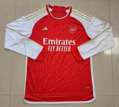 2023-2024 Arsenal Home Red LS Thailand Soccer Jersey AAA-818
