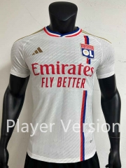 Player Version 2022-2023 Olympique Lyonnais Home White Thailand Soccer Jersey AAA-4927