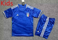 2023-2024 Italy Home Blue Kids/Youth Soccer Uniform-6748