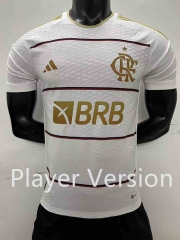 Player Version 2023-2024 Flamengo White Thailand Soccer Jersey AAA-2016