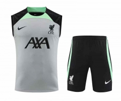 2023-2024 Liverpool Light Gray Thailand Soccer Vest Uniform-418