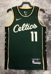 2023-2024 City Version Boston Celtics Green #11 NBA Jersey-311