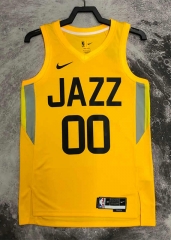 2023 Utah Jazz Yellow #00 NBA Jersey-311