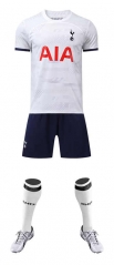 ( Without Brand Logo ) 2023-2024 Tottenham Hotspur Home White Soccer Uniform-9031