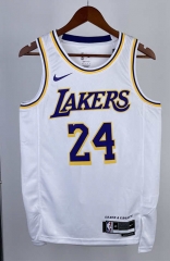 2023 Round Collar Los Angeles Lakers White #24 NBA Jersey-311