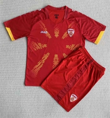 2023-2024 North Macedonia Home Red Soccer Uniform-AY