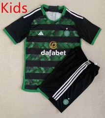 2023-2024 Special Version Celtic Black&Green Kids/Youth Soccer Unifrom-0299
