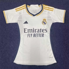 2023-2024 Real Madrid Home White Thailand Women Soccer Jersey AAA-2390