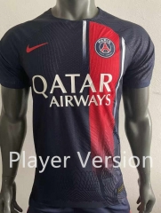 Player Version 2023-2024 Correct Version Paris Home Royal Blue Thailand Soccer Jersey AAA-518