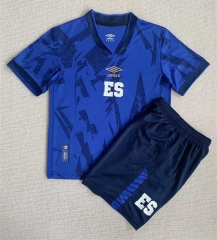 2023-2024 El Salvador Home Blue Soccer Uniform-AY