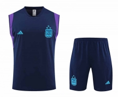 2023-2024 Argentina Purple Thailand Soccer Vest Uniform-4627