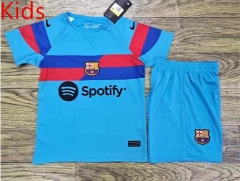2023-2024 Barcelona Blue Kid/Youth Soccer Uniform-709