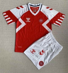 2023-2024 Denmark Home Red Soccer Uniform-AY