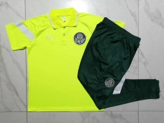2023-2024 SE Palmeiras Fluorescent Green Thailand Polo Uniform-815
