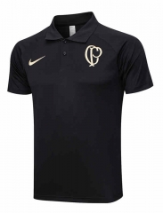 2023-2024 Corinthians Black Thailand Polo Shirt-815