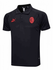 2023-2024 AC Milan Black Thailand Polo Shirt-815