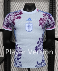 Player Version 2023-2024 Spain Away Light Blue Thailand Soccer Jersey AAA-888