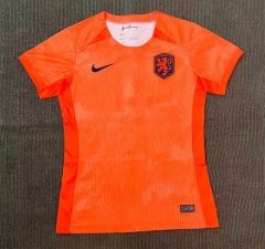 2023-2024 Netherlands Home Orange Women Thailand Soccer Jersey AAA-416