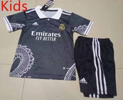 2023-2024 Special Version Real Madrid Black Kids/Youth Soccer Uniform-507