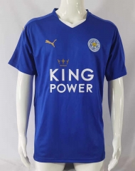 Retro Version 15-16 Leicester City Home Blue Thailand Soccer Jersey AAA-503