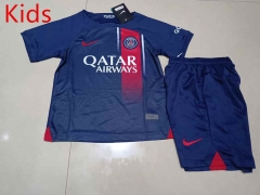 2023-2024 Correct Version Paris SG Home Royal Blue Kid/Youth Soccer Uniform-507