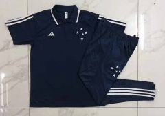 2023-2024 Cruzeiro EC Royal Blue Thailand Polo Uniform-815