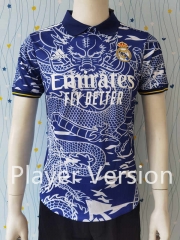 Player Version 2023-2024 Special Version Real Madrid Blue Thailand Soccer Jersey AAA-807