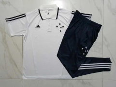 2023-2024 Cruzeiro EC White Thailand Polo Uniform-815