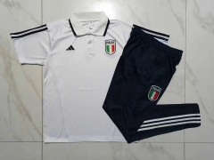 2023-2024 Italy White Thailand Polo Uniform-815