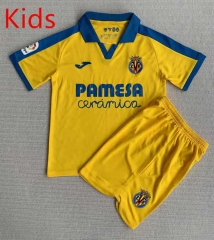 2023-2024 Commemorative Version Villarreal CF Yellow Kid/Youth Soccer Uniform-AY