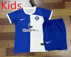 2023-2024 Atletico Madrid Away White&Blue Youth/Kids Soccer Uniform-709