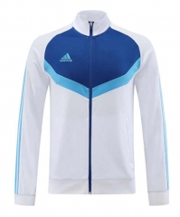 White&Blue Thailand Soccer Jacket -LH