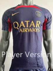 Player Version 2023-2024 PSG Blue Thailand Training Soccer Jersey AAA-518