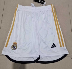 2023-2024 Real Madrid Home White Thailand Soccer Shorts-2886