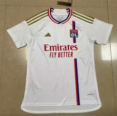 (S-4XL) 2023-2024 Olympique Lyonnais Home White Thailand Soccer Jersey AAA-818