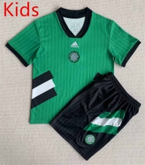 Retro Version Celtic Green Kids/Youth Soccer Unifrom-AY