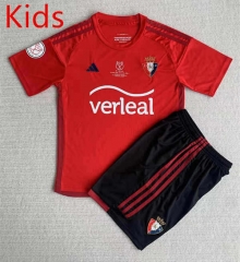 2023-2024 Final Version CA Osasuna Home Red Kids/Youth Soccer Uniform-AY