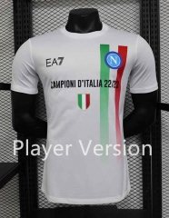 Player Verseion 2023-2024 Champion Version Napoli White Thailand Soccer Jersey AAA-888