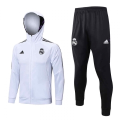 2022-2023 Real Madrid White Thailand Soccer Jacket Uniform With Hat-815