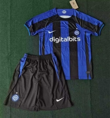 2023-2024 Inter Milan Home Blue&Black Soccer Uniform-3454