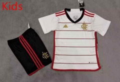 2023-2024 Flamengo Away White Kids/Youth Soccer Uniform-3454
