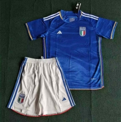 2023-2024 Italy Home Blue Soccer Uniform-3454