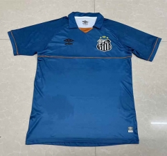 2023-2024 Santos FC Goalkeeper Blue Thailand Soccer Jersey AAA-0009